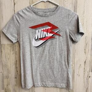 Nike 3Brand Grey Graphic T-Shirt Size M (10-12 YRS)